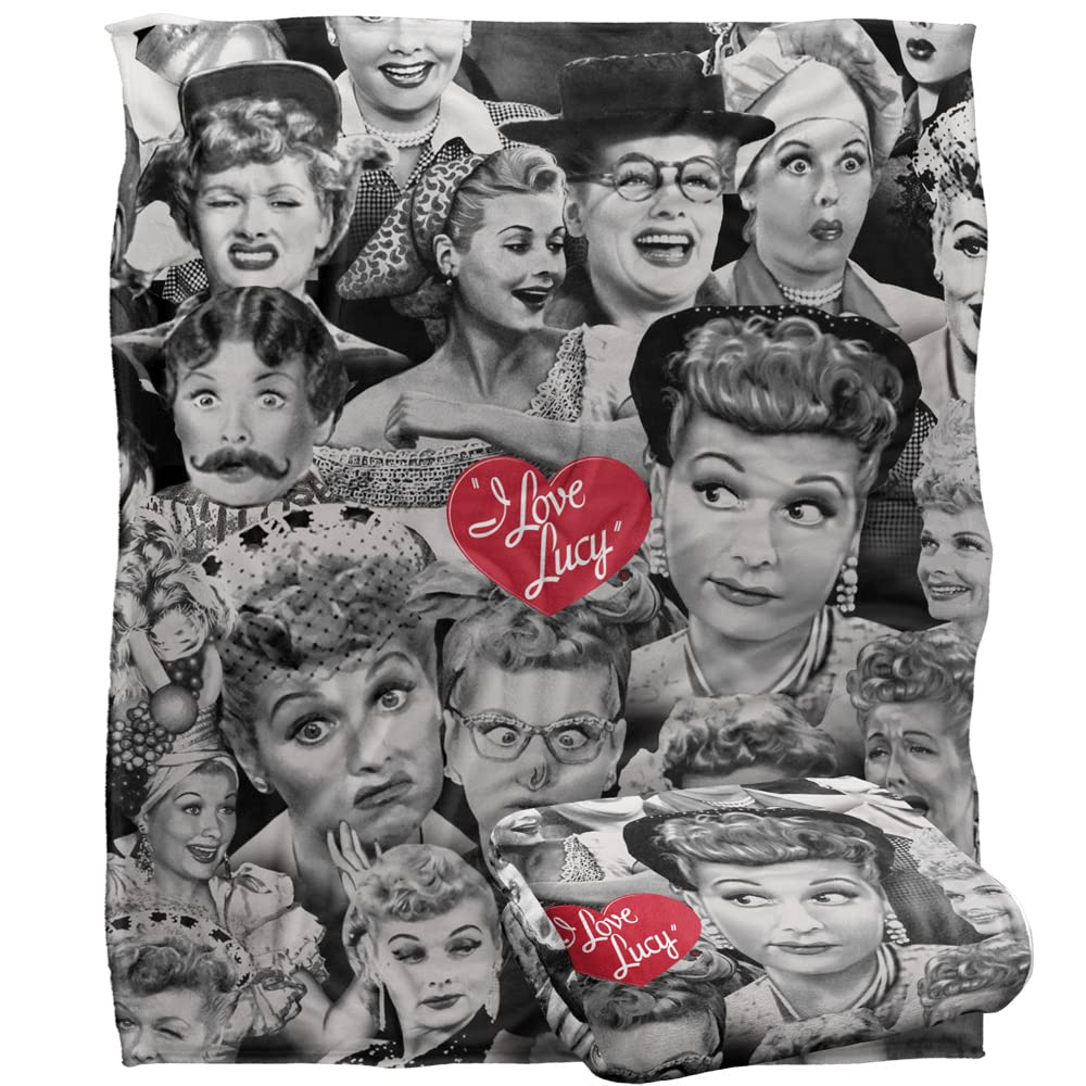 ”I love Lucy アイラブルーシー　ラグ　カーペット　絨毯　ドラマ Amazon.com: I Love Lucy Faces Officially Licensed Silky Touch
